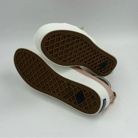 Sperry STS85082 Womens Crest Vibe Nude Leather Memory Foam Sneakers Shoes 8 - Picture 5 of 6